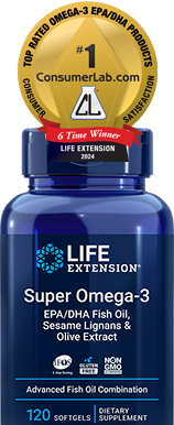 Super Omega-3 EPA/DHA Fish Oil, Sesame Lignans & Olive Extract